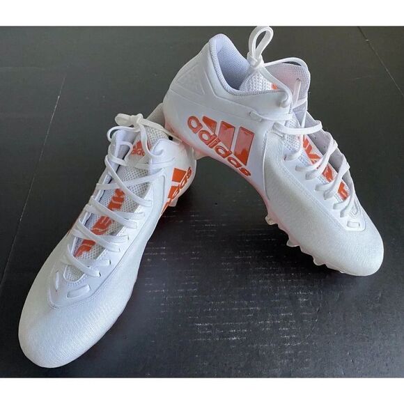 Adidas Freak Carbon 20 Football Cleats White Orange FX1311 Men's Size 12.5 NEW - Picture 1 of 8